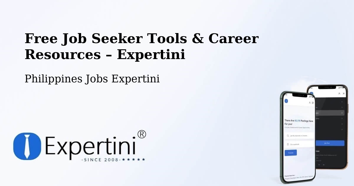 Free Job Seeker Tools & Career Resources – Kalamangog - Kalamangog, Philippines Jobs Expertini