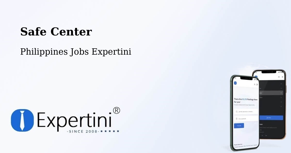 Safety Center – Kalamangog - Philippines Jobs Expertini